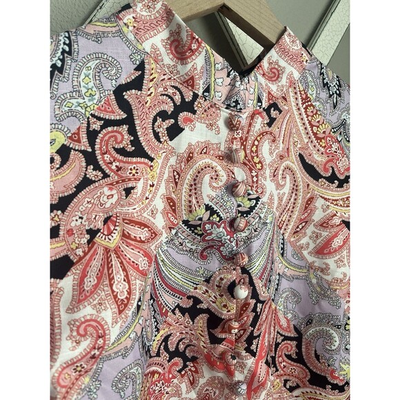 NWT! Beulah Style Women's M 2-piece Dress Multi Paisley Skirt & Top - Picture 6 of 16